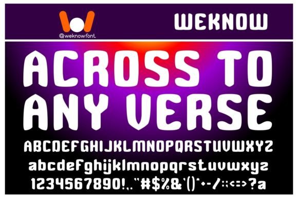 Across to Any Verse: A Premium Display Font for Bold Branding