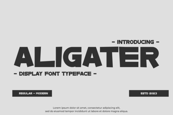 Aligater: A Bold Display Font for Modern Branding Projects