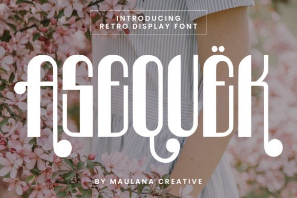 Asequek: The Ultimate Retro Display Font for Bold Designs