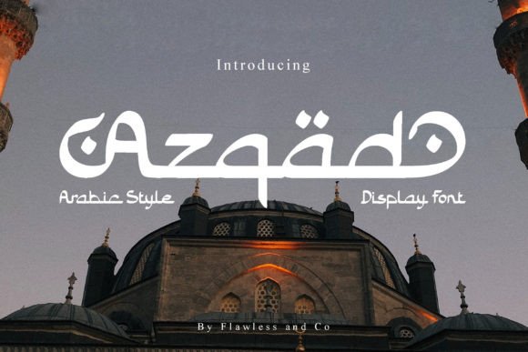 Azqad: The Elegant Arabic-Style Display Font for Modern Campaigns