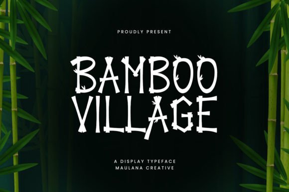 Bamboo Village: A Playful Display Font for Modern Editorial Design