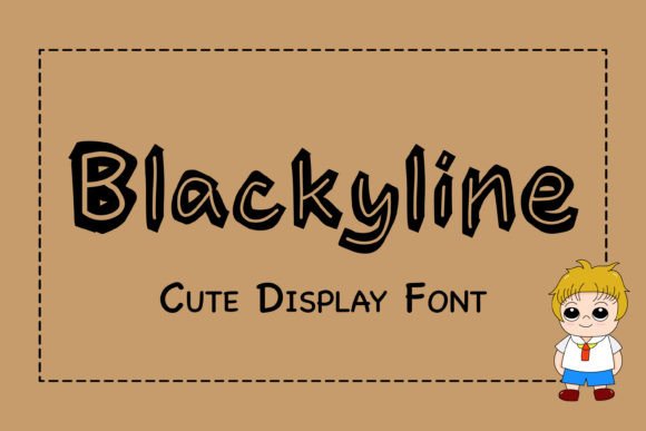Blackyline: A Jolly Display Font for Bright Creative Projects