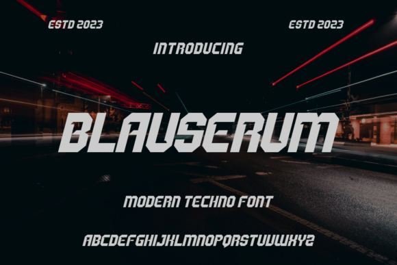 Blauserum: The Bold Display Font for Modern Web Design