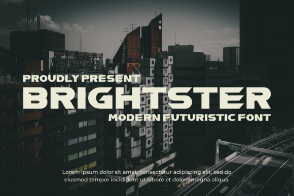 Brightster: The Bold Display Font for Modern Branding