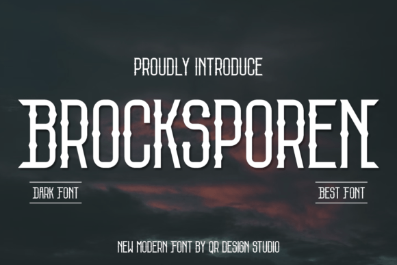 Brocksporen: A Stylish Display Font for Bold Branding