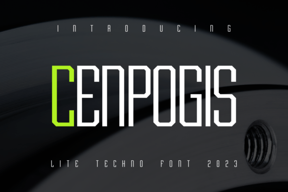 Cenpogis: The Sleek Technology Font for Modern Business Branding