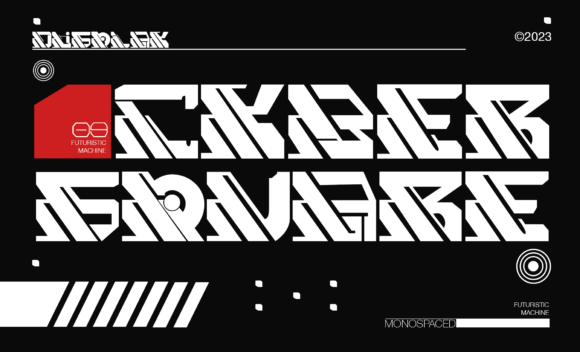 Cyber Square: The Futuristic Typeface for Modern Makers