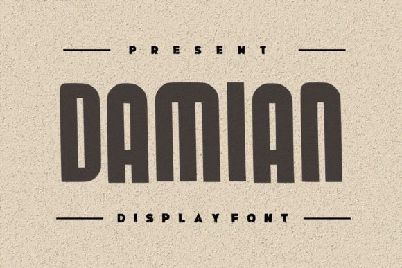 Damian: The Bold Display Font for Editorial Impact