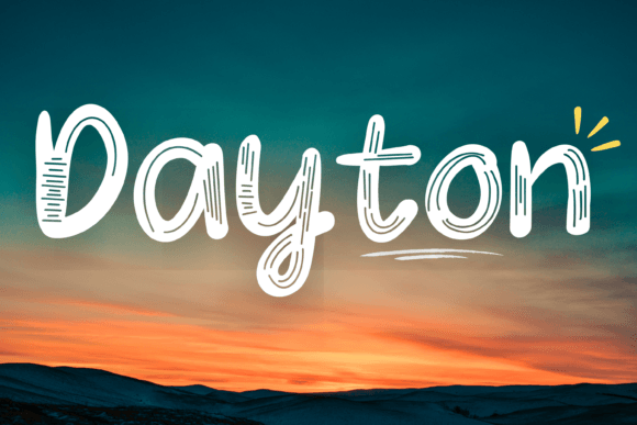 Dayton: The Retro Display Font for Scroll-Stopping Visuals