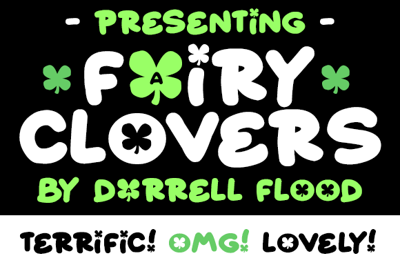 Fairy Clovers: A Bubbly Display Font for Playful Branding