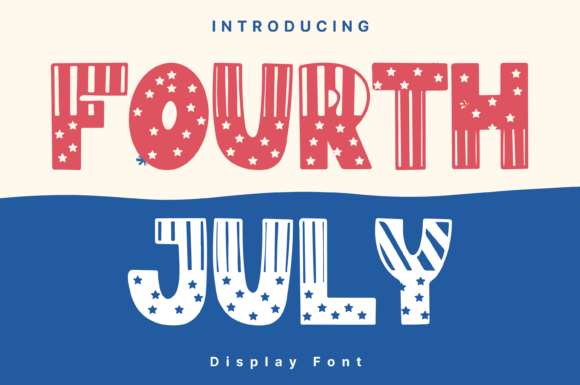 Fourth July: A Whimsical Handwritten Display Font for Makers