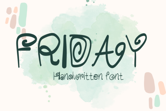 Friday: A Handwritten Display Font for Editorial Projects