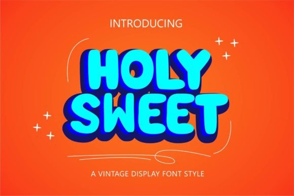 Holysweet: The Groovy Display Font for Bold Brand Identity