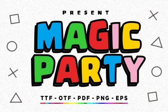 Magic Party: The Bold Display Font for Creative Crafts