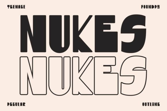 Nukes: The Bold Display Typeface for High-Impact Campaigns
