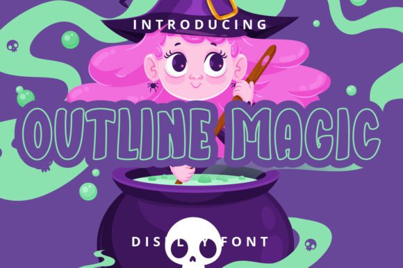 Outline Magic: The Retro Display Font for Bold Branding