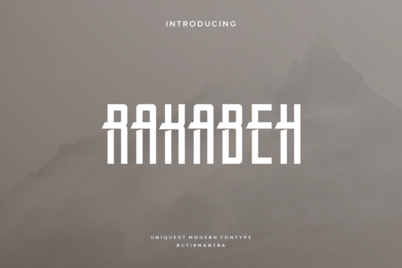 Rakabeh: A Modern Display Font for Elegant Branding