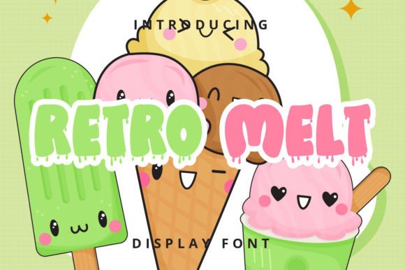 Retro Melt: The Perfect Display Font for Handmade Shop Branding