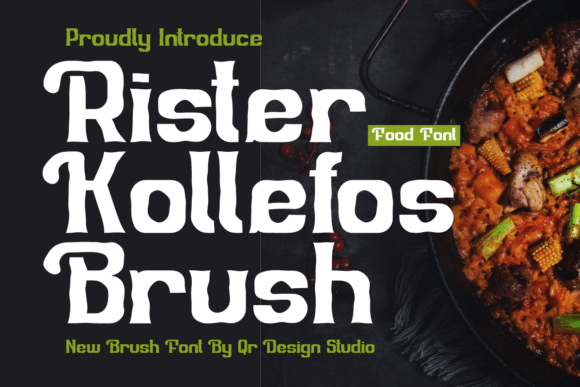 Rister Kollefos Brush: A Bold Display Typeface for Modern Branding