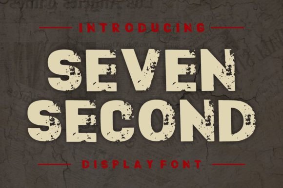 Seven Second: The Bold Display Font for Handmade Branding