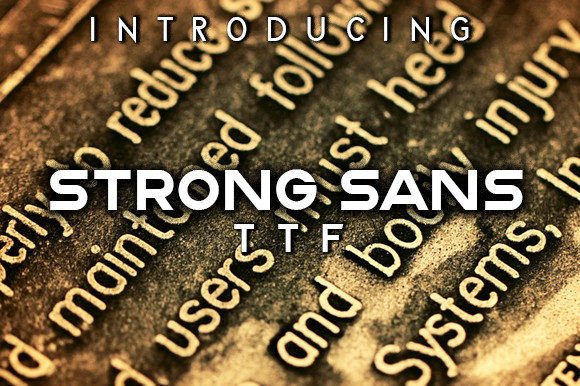 Strong Sans: A Bold Display Typeface for Impactful Branding