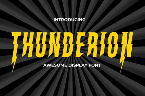 Thunderion: The Electric Display Font for Bold Branding
