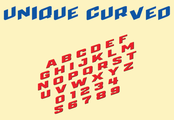 Unique Curved: The Quirky Display Font for Campaigns That Need Personality