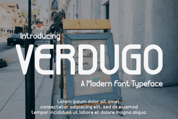 Verdugo: A Modern Display Font for Sleek Brand Identity