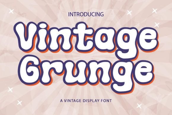 Vintage Grunge: A Funky Display Font for Bold Web Design