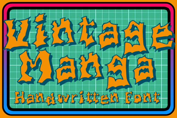 Vintage Manga: The Retro Display Font for Scroll-Stopping Campaigns