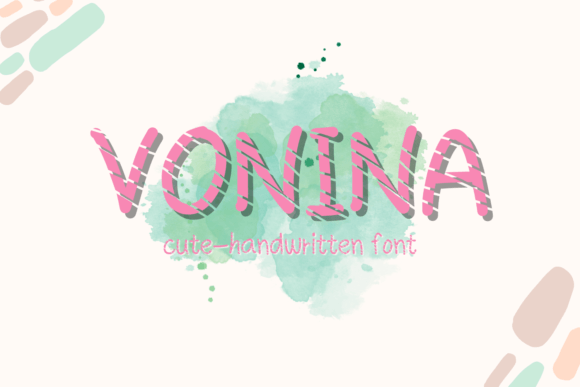 Vonina Typeface: A Playful Display Font for Small Business Branding