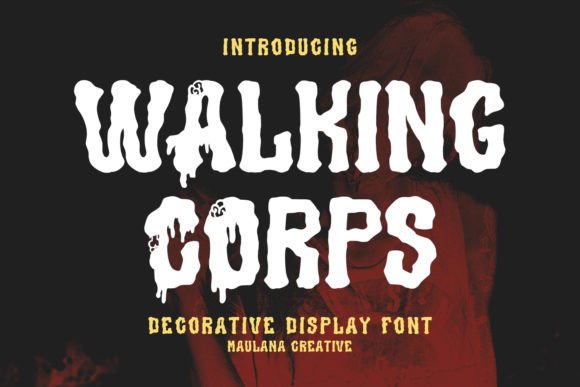 Walking Corps: The Premium Display Font for Spooky Brand Identity